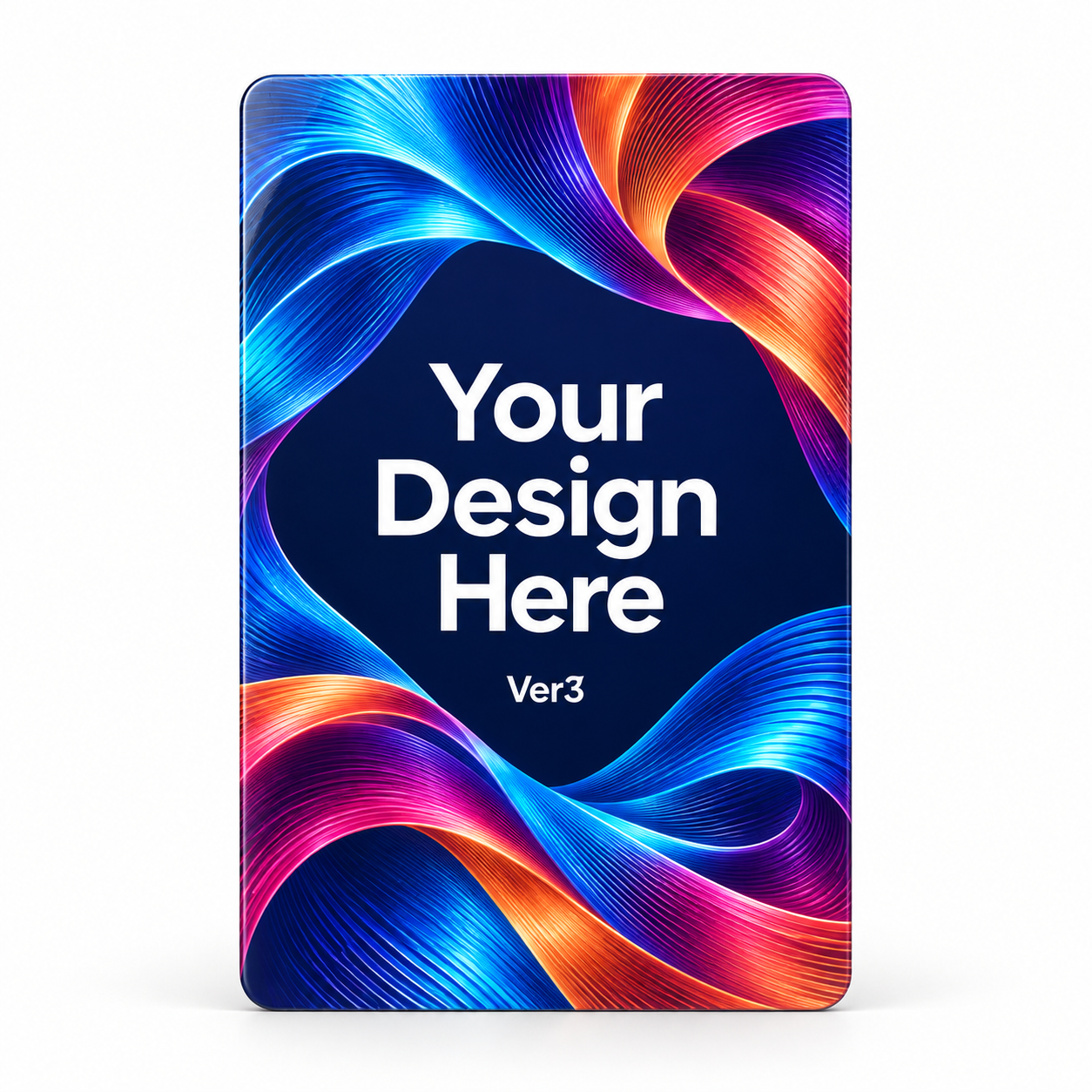 Custom design example: White PVC · Full color